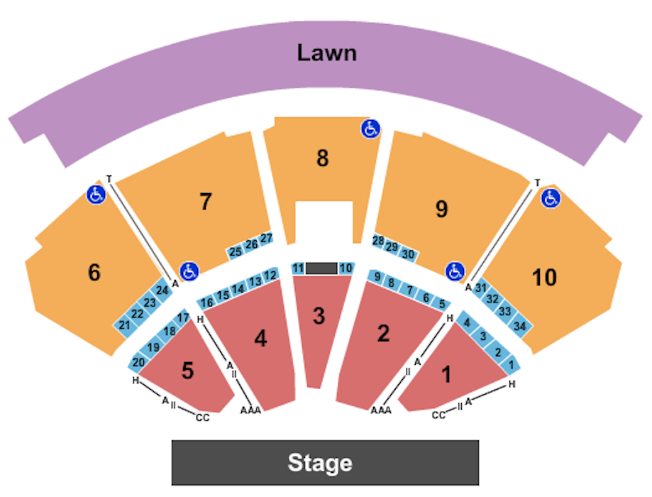 BankPlus Amphitheater Seating Chart