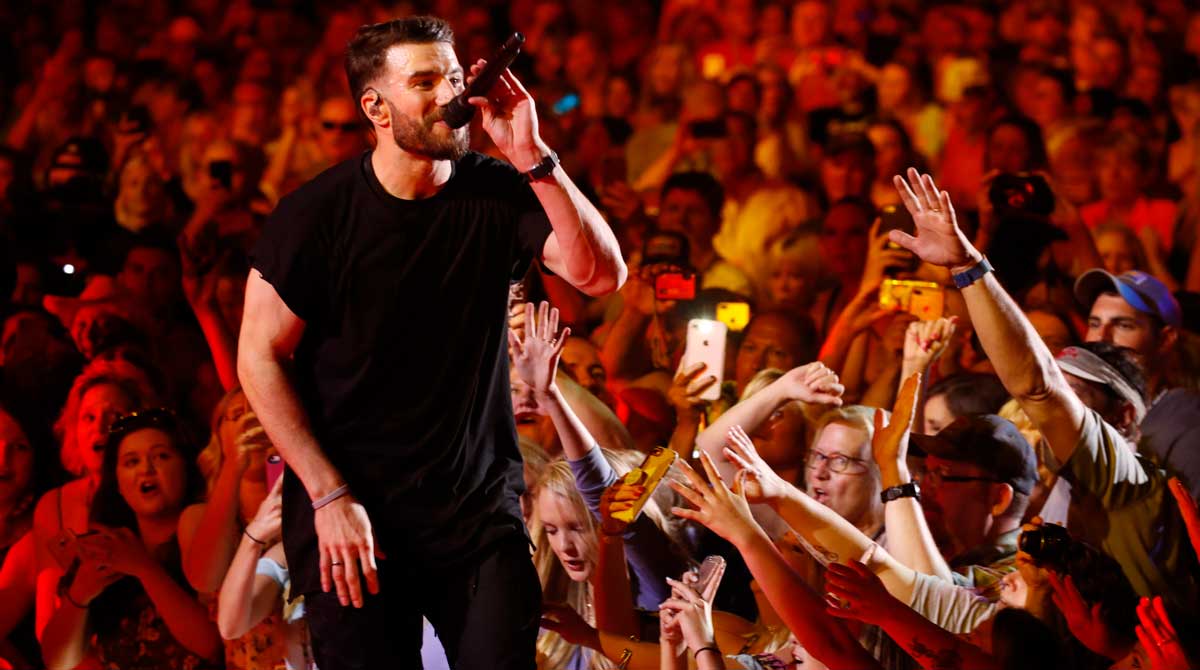 Sam Hunt, Kip Moore & Travis Denning at BankPlus Amphitheater